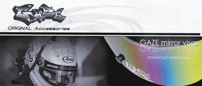 ゲイズ (GAZE) ミラーバイザー(mirror visor)