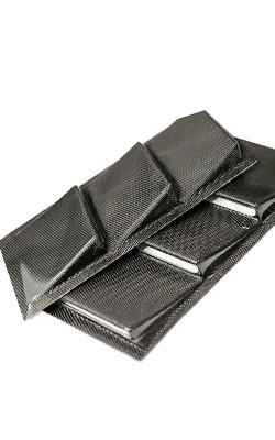 CTA 汎用ダクト3連 左右セット WETカーボン